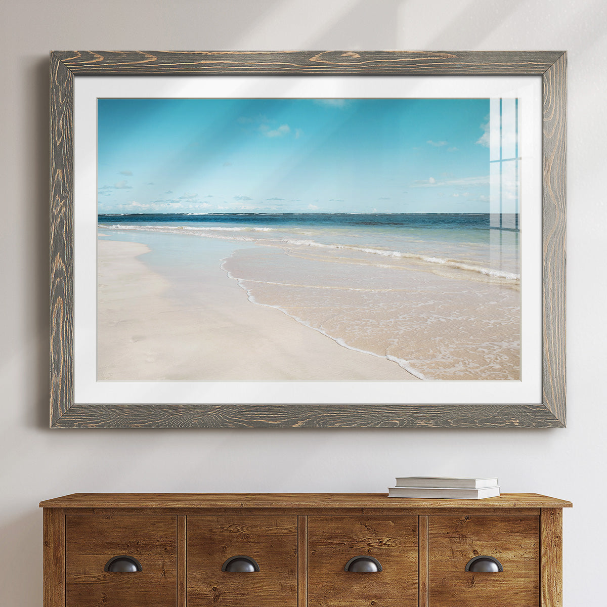 Sugar Sand Beach-Premium Framed Print - Ready to Hang