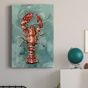 Aquatic Lobster II Premium Gallery Wrapped Canvas - Ready to Hang