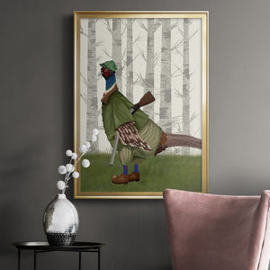 Pheasant Shooting Party 1 Premium Framed Print - Ready to Hang