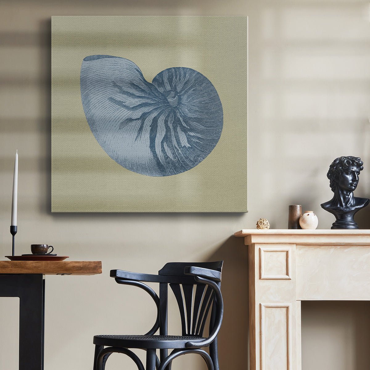 Chambray Shells II-Premium Gallery Wrapped Canvas - Ready to Hang