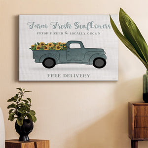 Farmers Market Truck Premium Gallery Wrapped Canvas - Ready to Hang