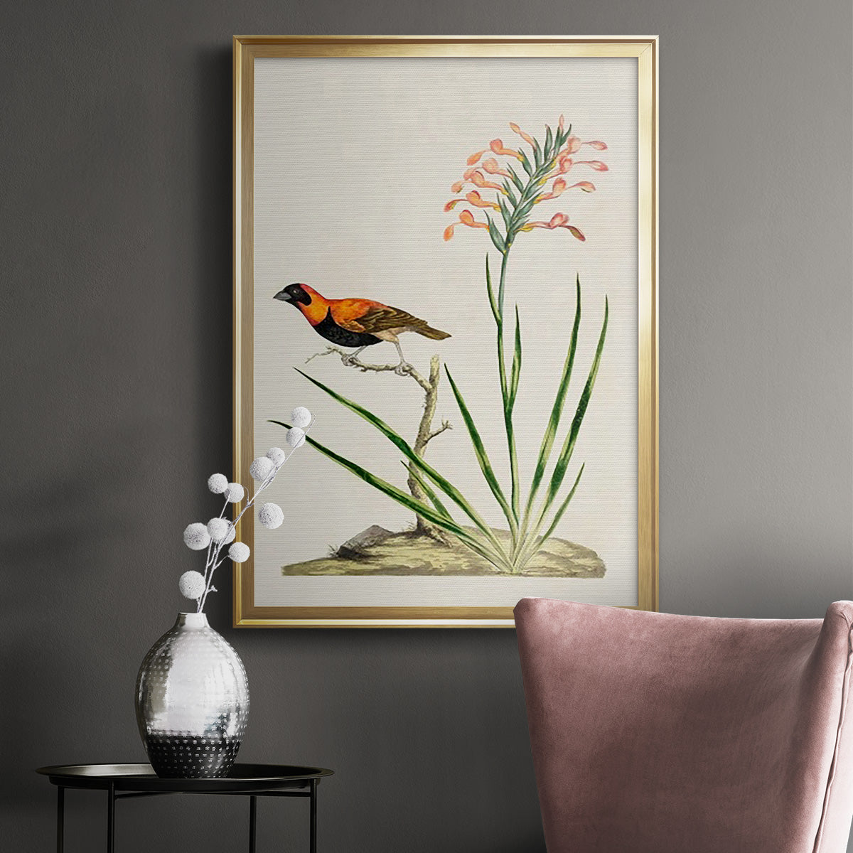 Bird in Habitat III Premium Framed Print - Ready to Hang