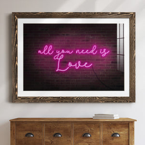 Neon Love I-Premium Framed Print - Ready to Hang