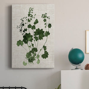 Forest Foliage on Linen III Premium Gallery Wrapped Canvas - Ready to Hang