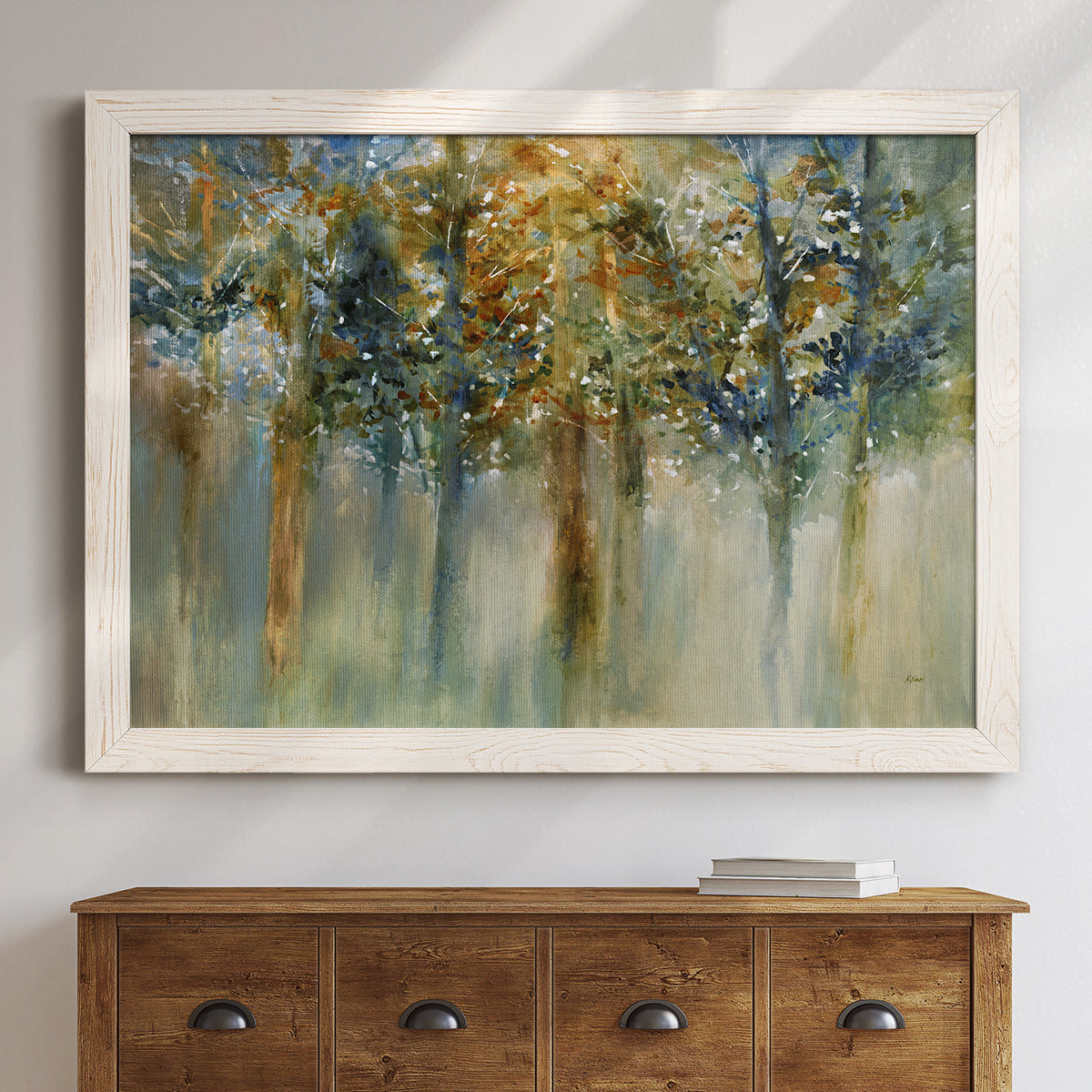 Rustic Leaves II-Premium Framed Canvas - Ready to Hang