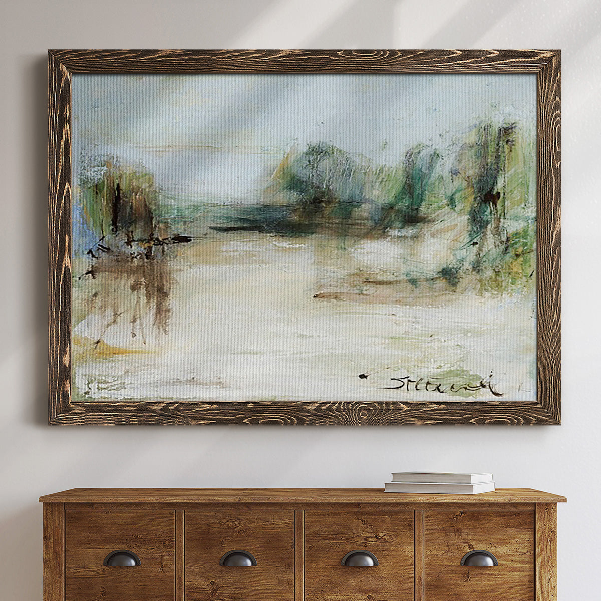 Wintery Horizon III-Premium Framed Canvas - Ready to Hang