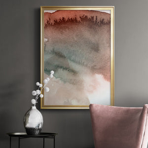 Red Ochre Abstract IV Premium Framed Print - Ready to Hang