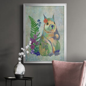 Fantastic Florals Squirrel Premium Framed Print - Ready to Hang