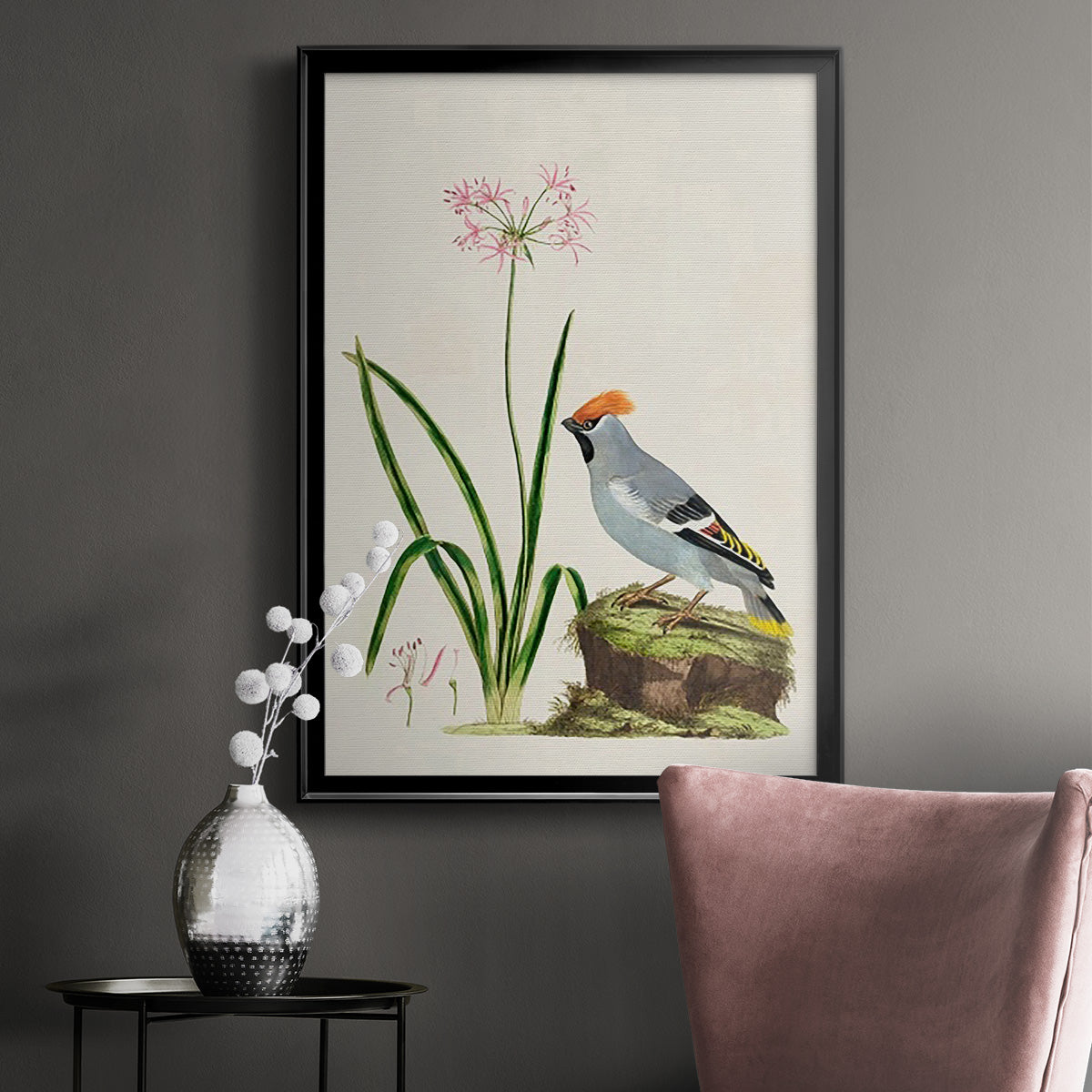 Bird in Habitat II Premium Framed Print - Ready to Hang