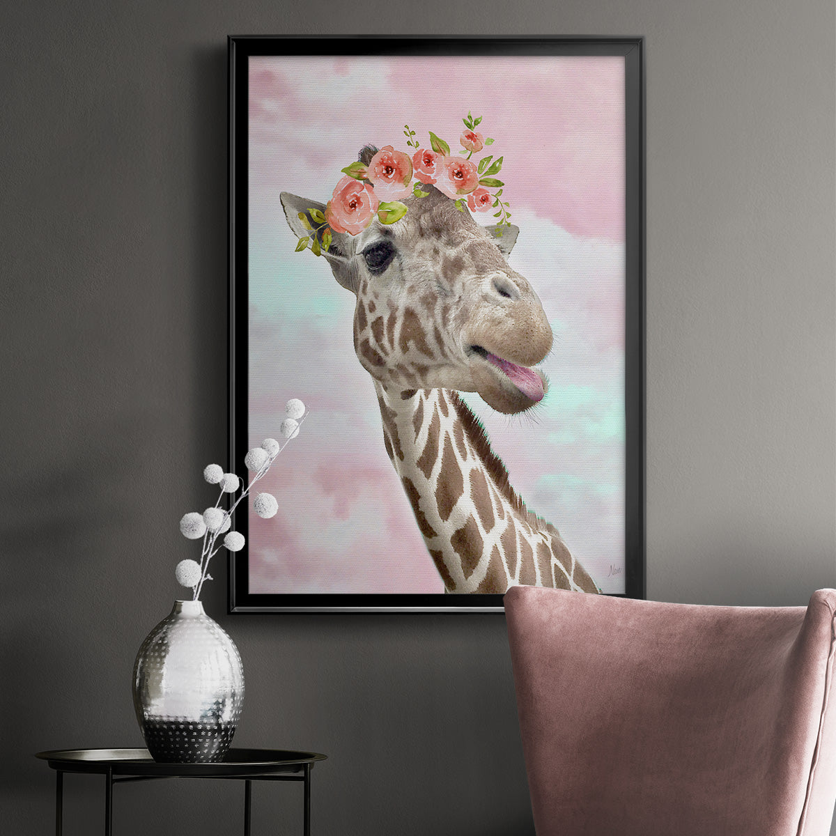 Floral Fun I Premium Framed Print - Ready to Hang