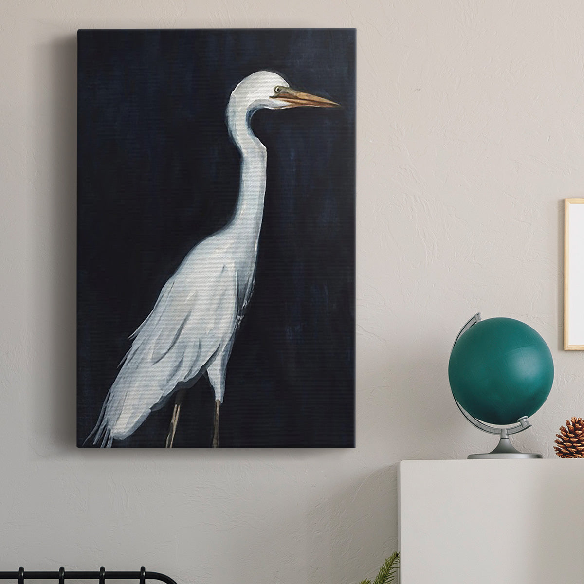 Calm Great Egret II Premium Gallery Wrapped Canvas - Ready to Hang