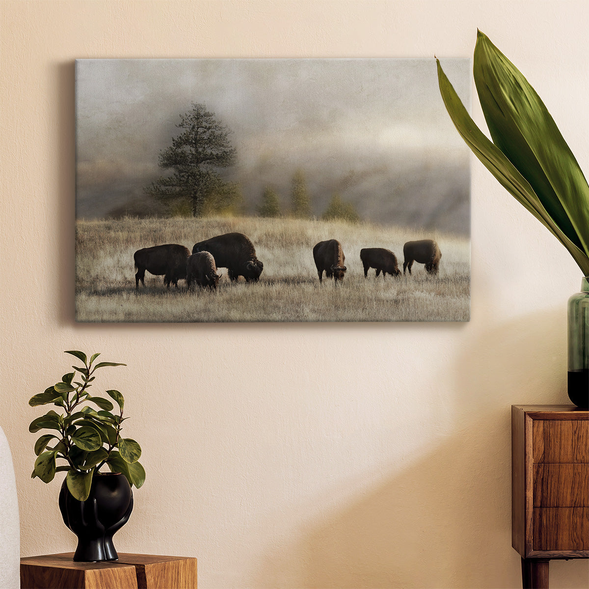 Ridge Grazing Premium Gallery Wrapped Canvas - Ready to Hang