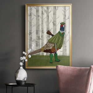 Pheasant Shooting Party 2 Premium Framed Print - Ready to Hang