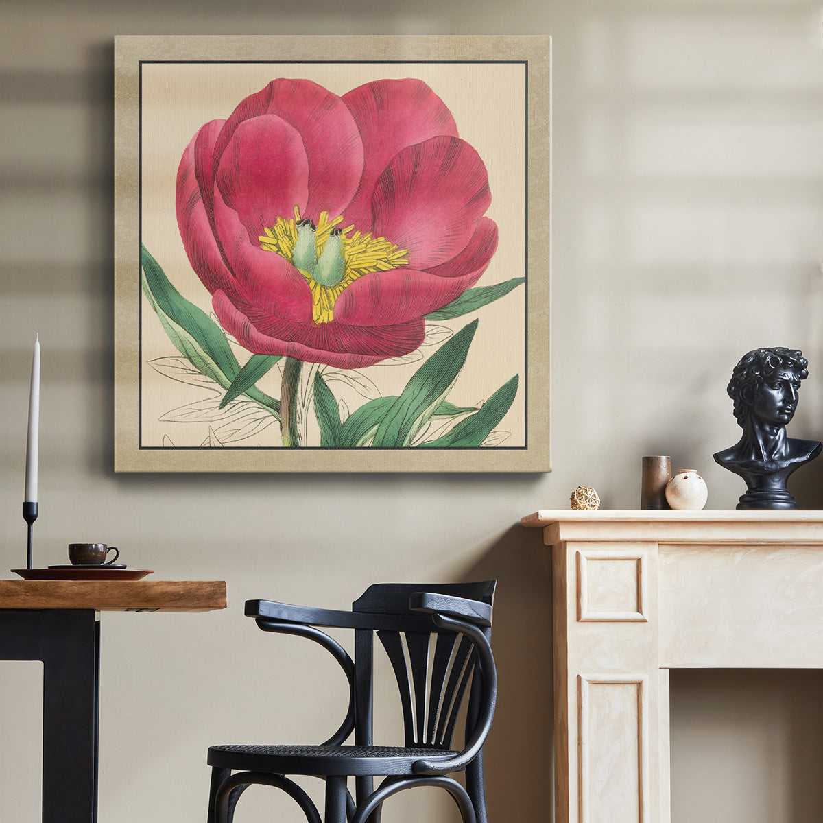 Peony Collection I-Premium Gallery Wrapped Canvas - Ready to Hang