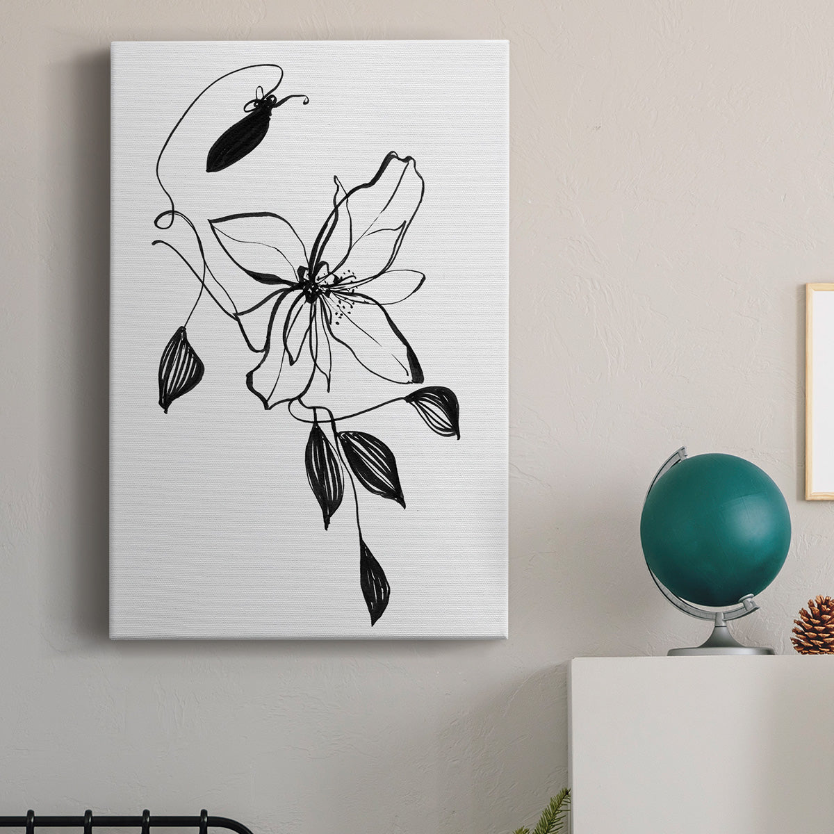 Wild Clematis I Premium Gallery Wrapped Canvas - Ready to Hang