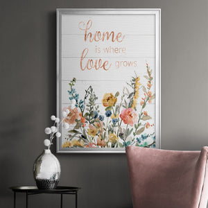 Home is Where Love Grows Premium Framed Print - Ready to Hang