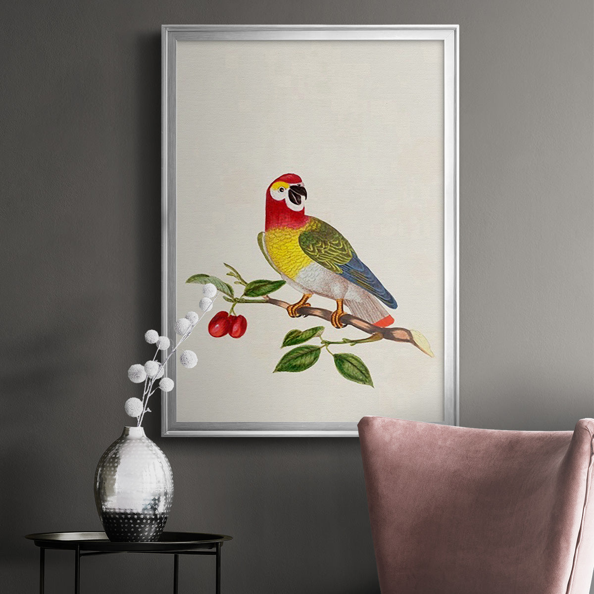 Bird in Habitat VI Premium Framed Print - Ready to Hang