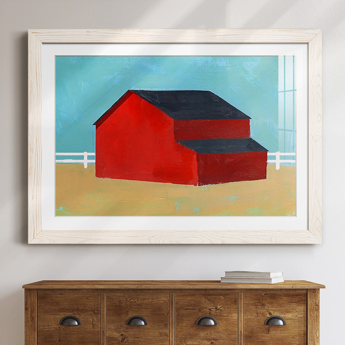 Big Red One II-Premium Framed Print - Ready to Hang