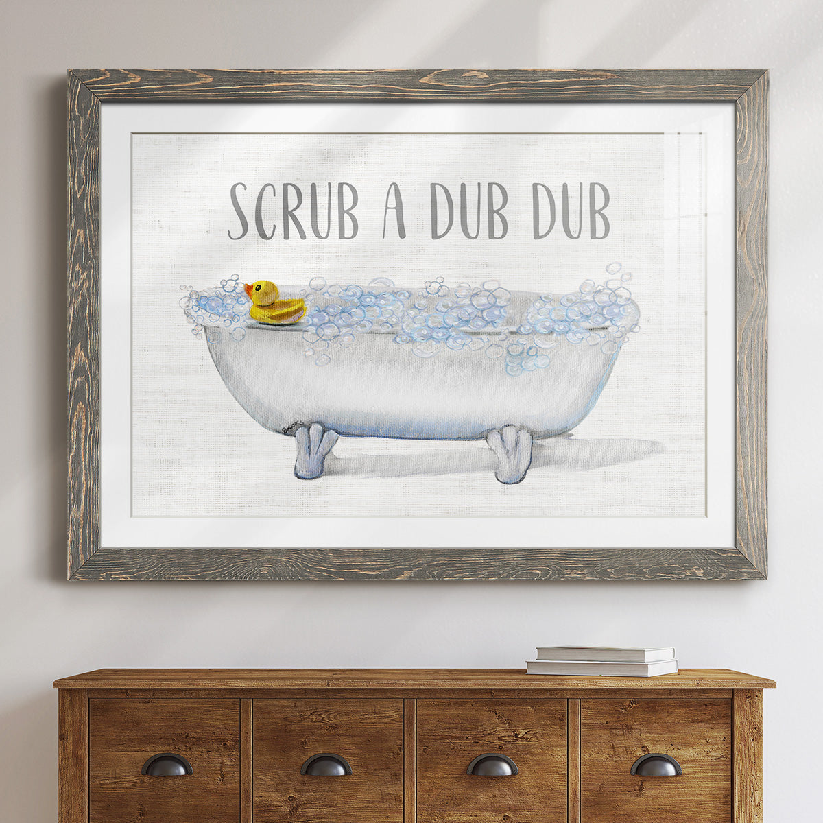 Scrub A Dub-Premium Framed Print - Ready to Hang