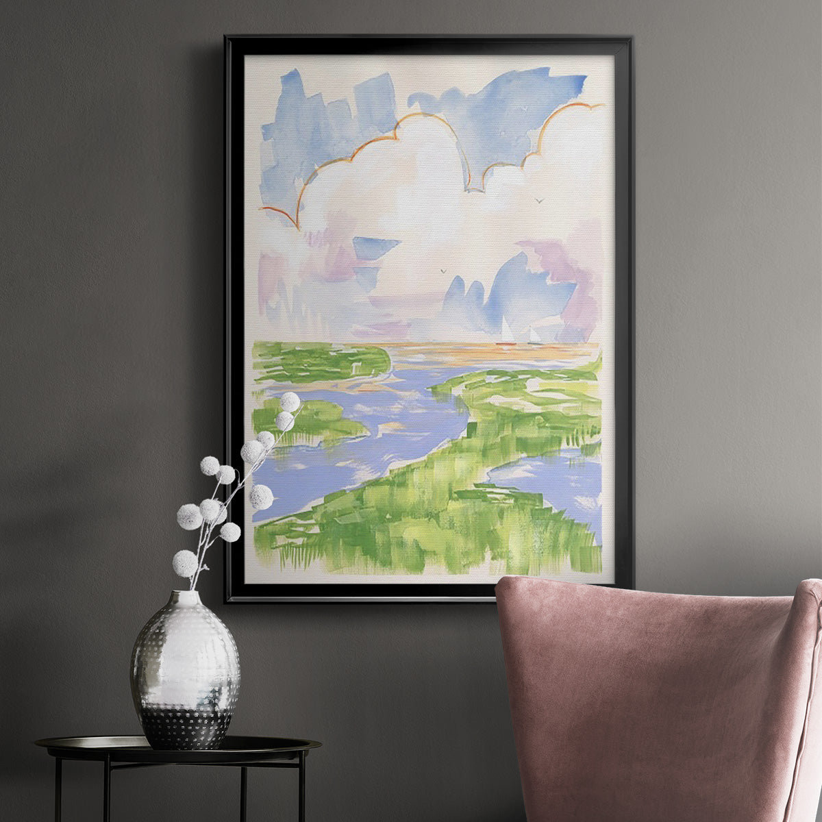 Low Country River Vista II Premium Framed Print - Ready to Hang