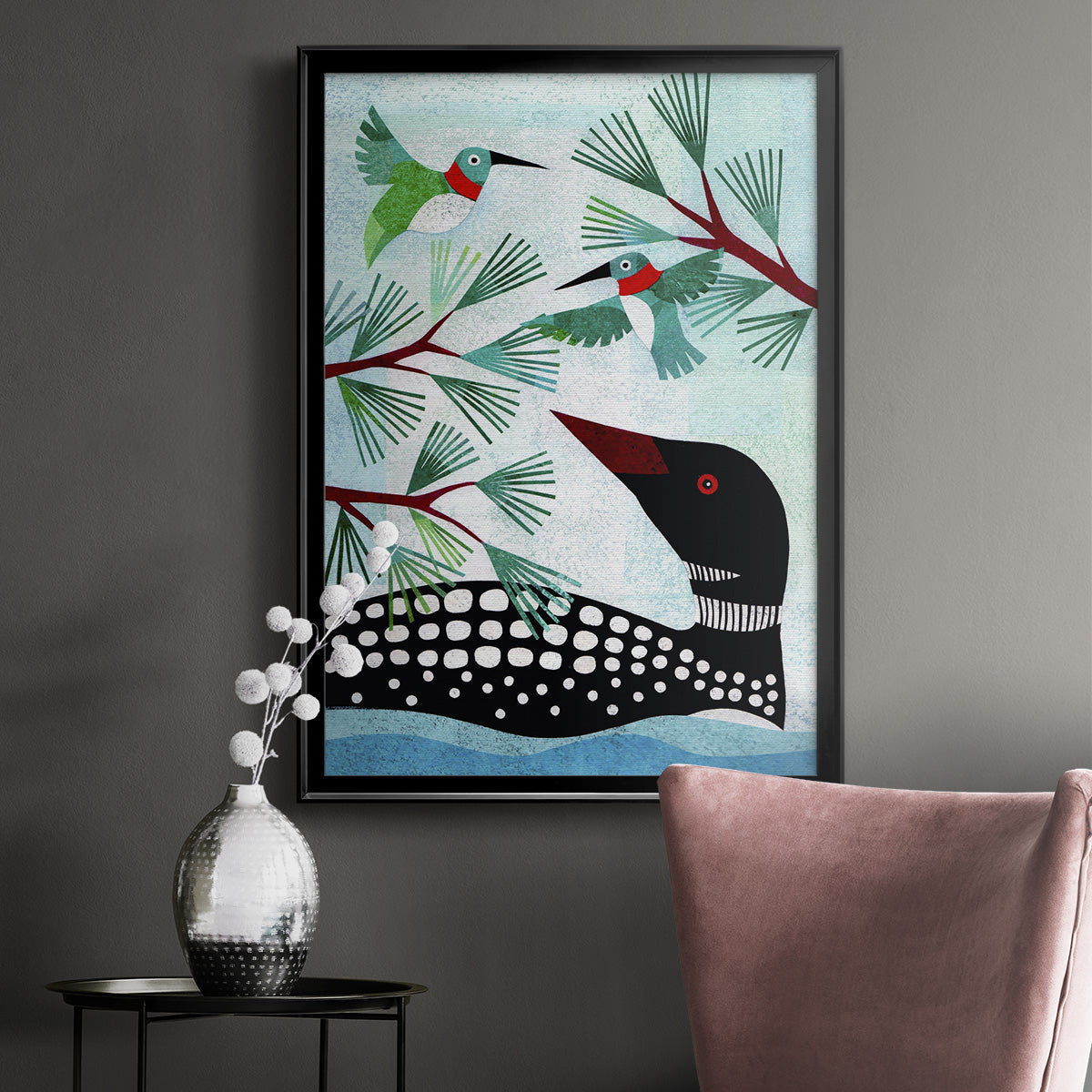 Forest Creatures IX Premium Framed Print - Ready to Hang