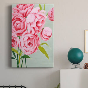 This Year's Peonies II Premium Gallery Wrapped Canvas - Ready to Hang