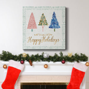 Christmas Tree Whimsy I-Premium Gallery Wrapped Canvas - Ready to Hang
