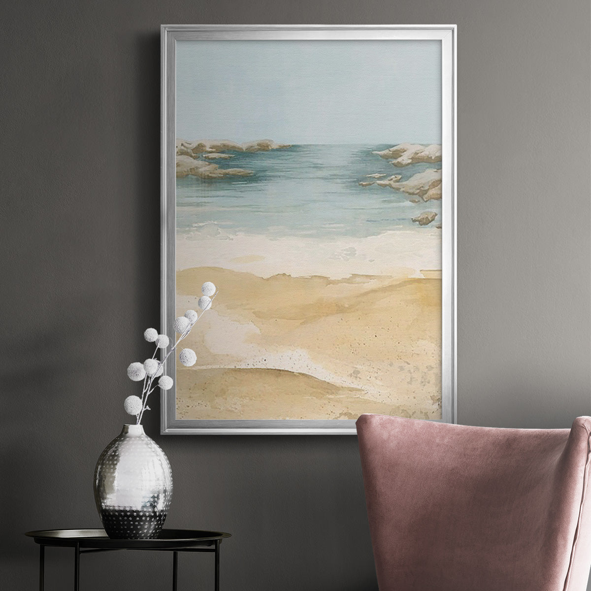 Tranquil Beach II Premium Framed Print - Ready to Hang