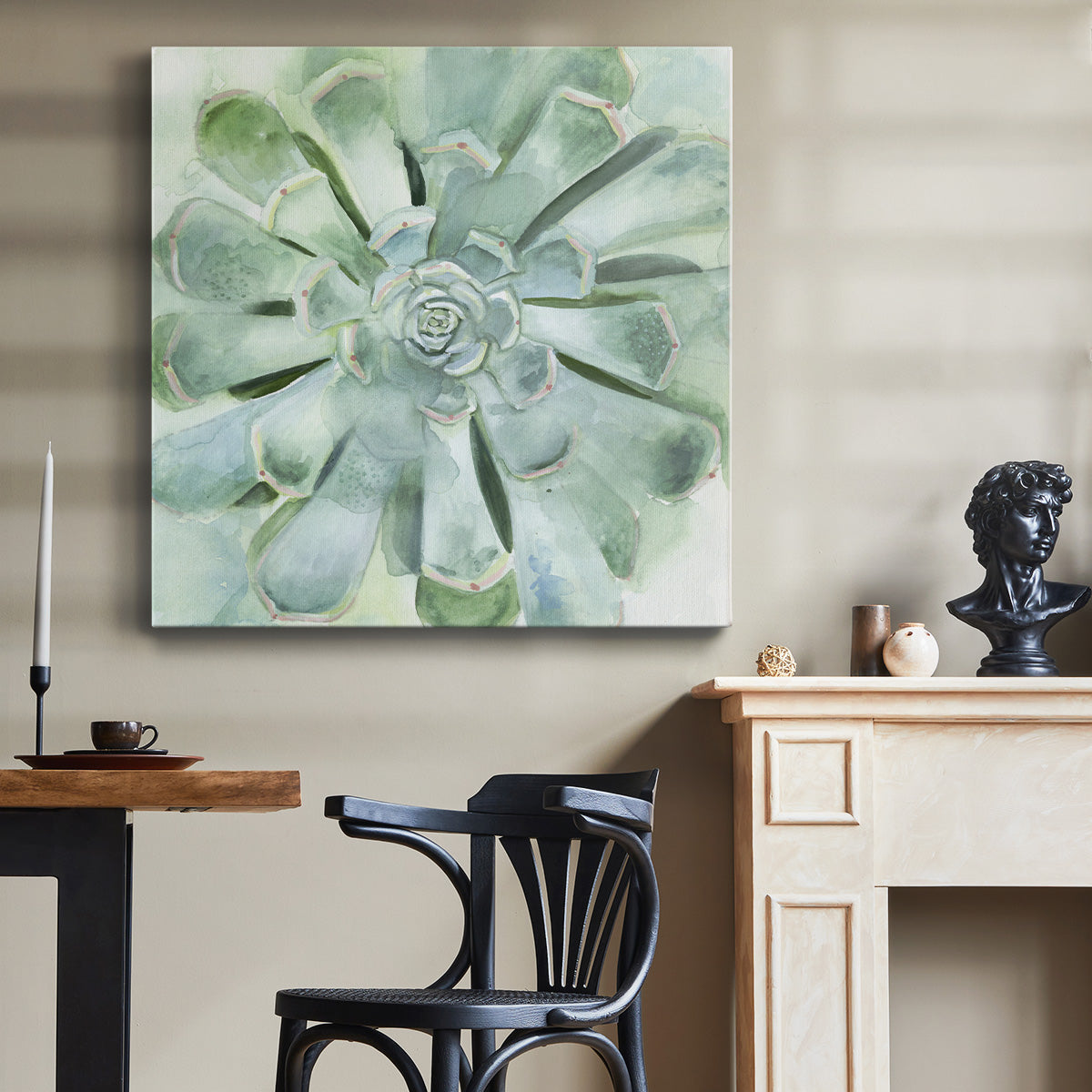 Verdant Succulent IV-Premium Gallery Wrapped Canvas - Ready to Hang