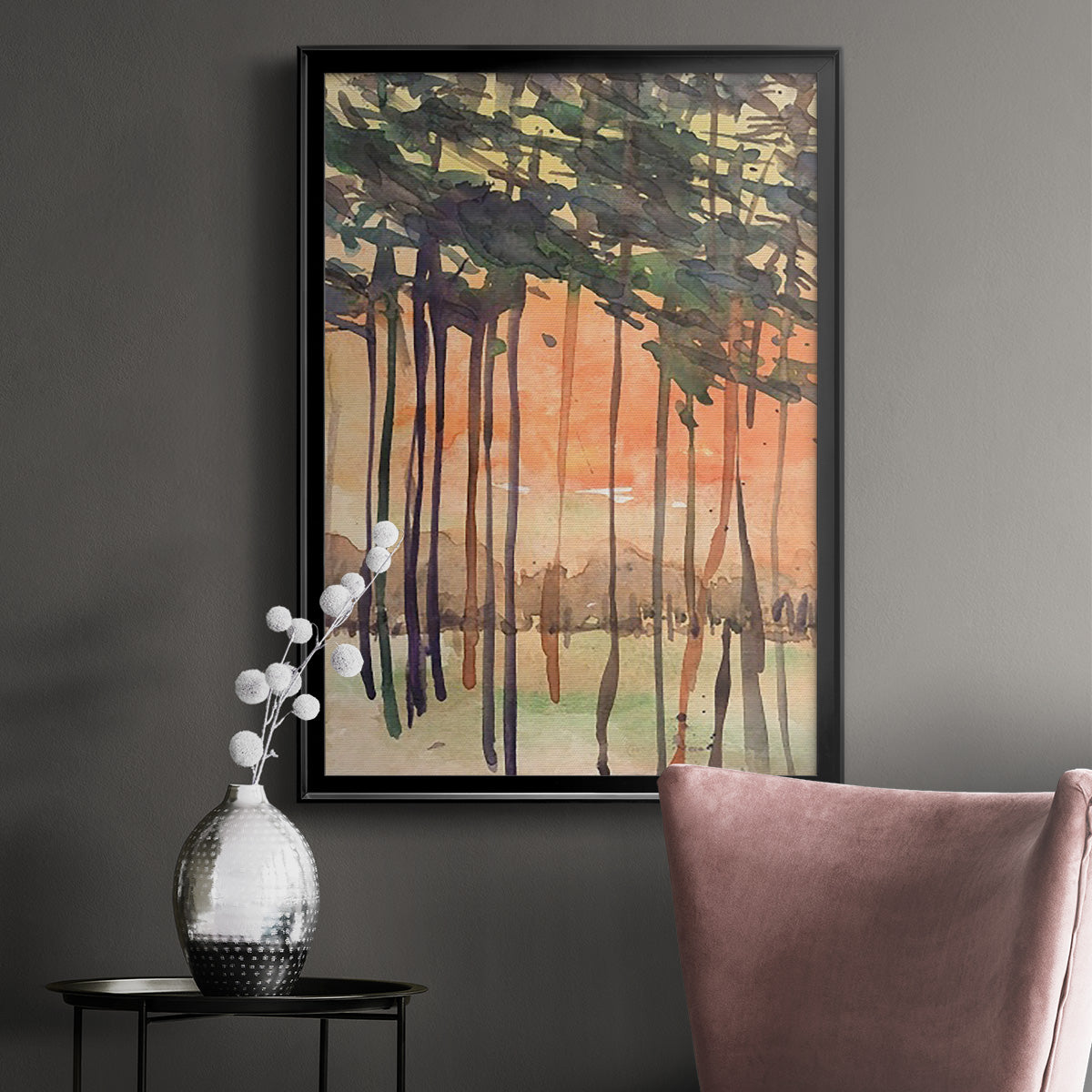 Between the Trees II Premium Framed Print - Ready to Hang