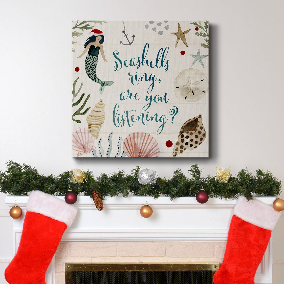 Sun-kissed Christmas II-Premium Gallery Wrapped Canvas - Ready to Hang