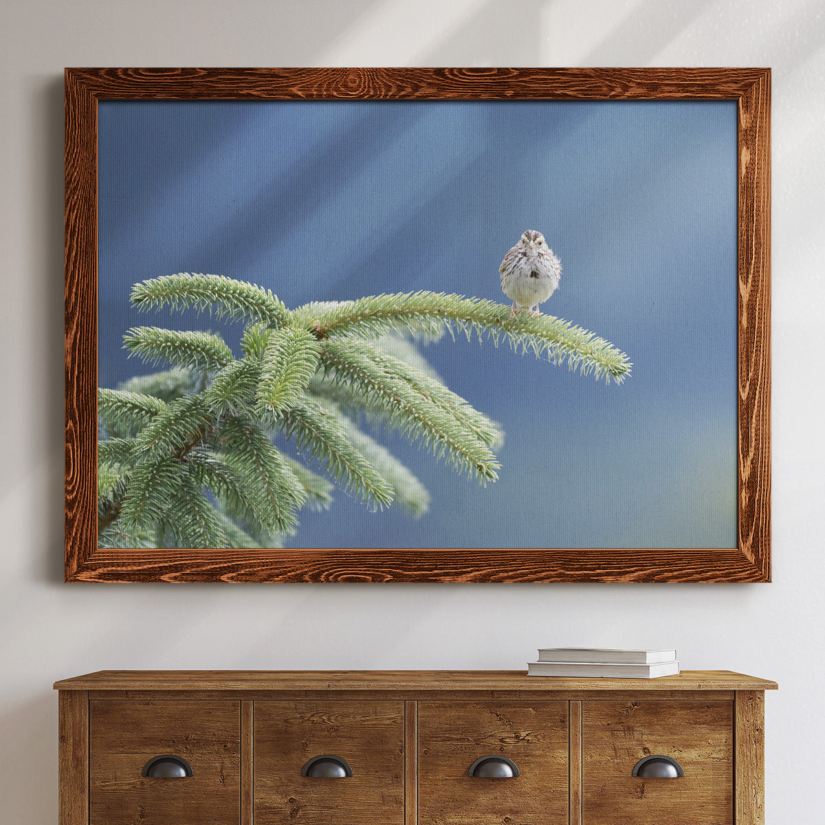 Evergreen Perch-Premium Framed Canvas - Ready to Hang