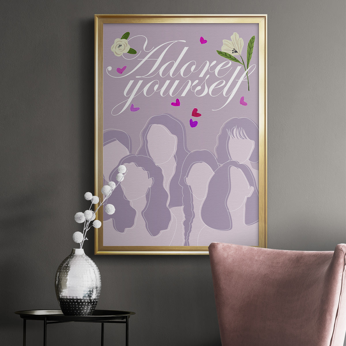 Happy Galentine's Day Collection B Premium Framed Print - Ready to Hang