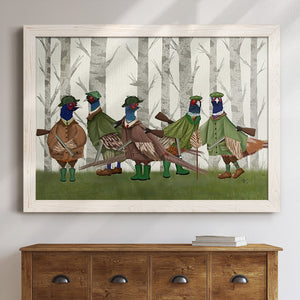 Pheasant Shooting Party Group 3-Premium Framed Canvas - Ready to Hang