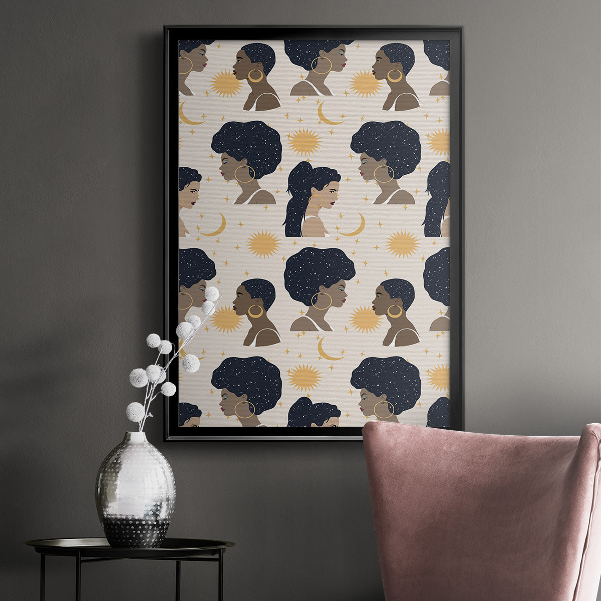 Heavenly Hair Collection E Premium Framed Print - Ready to Hang