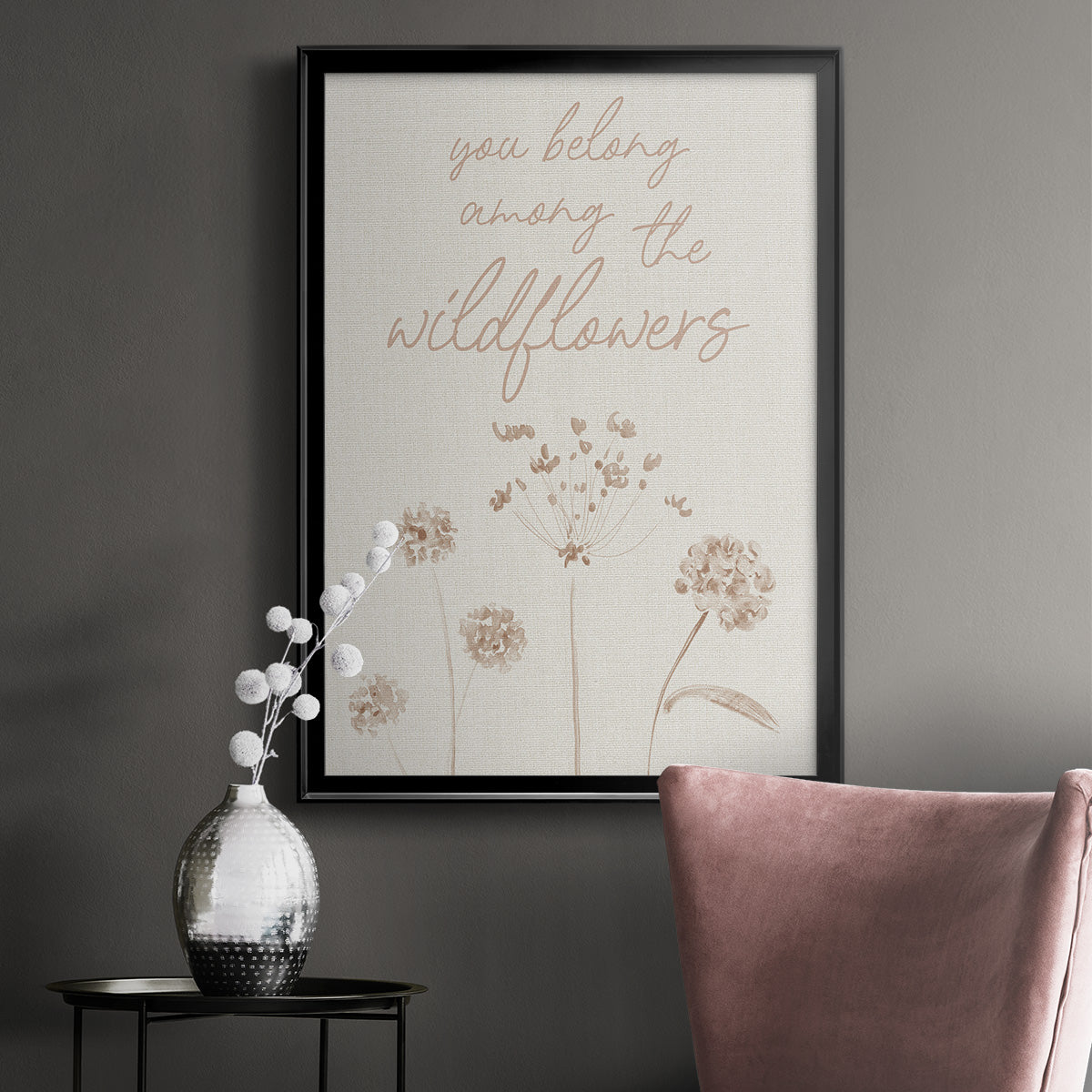 Wildflowers Premium Framed Print - Ready to Hang