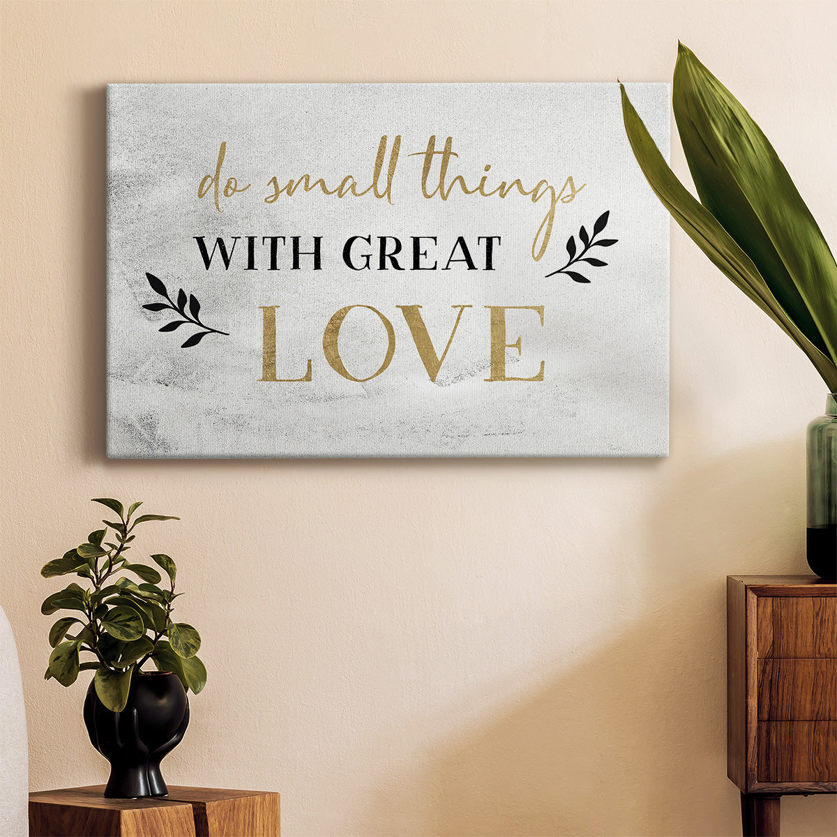 Small Things Gold Premium Gallery Wrapped Canvas - Ready to Hang