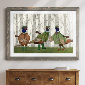 Pheasant Shooting Party Group 2-Premium Framed Print - Ready to Hang