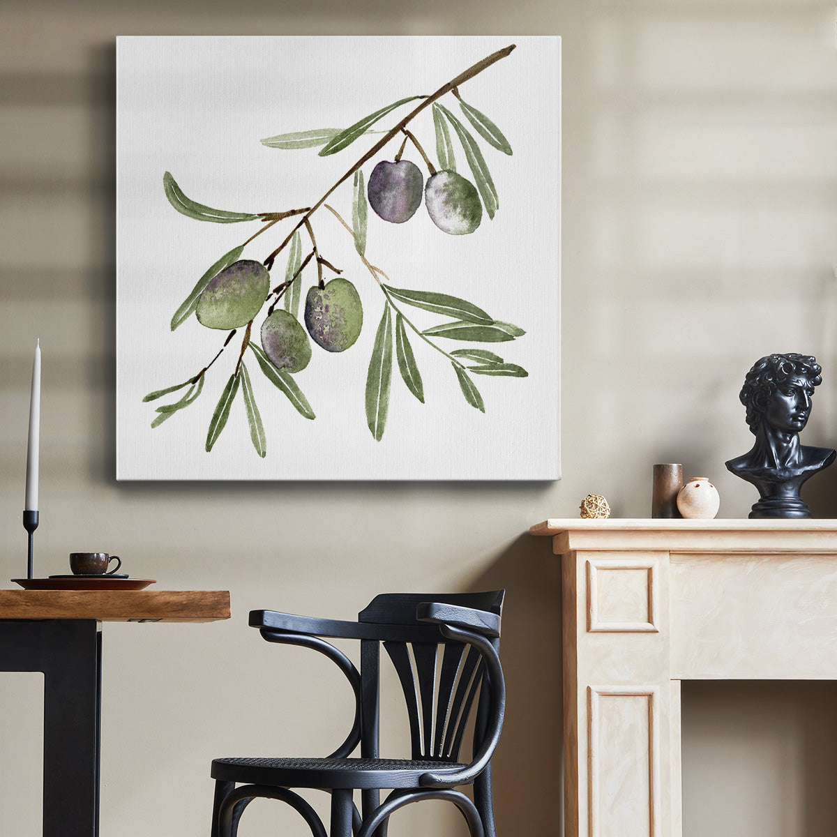 Olive Branch I-Premium Gallery Wrapped Canvas - Ready to Hang
