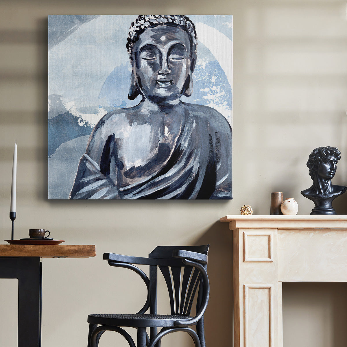 Awaken in Blue I-Premium Gallery Wrapped Canvas - Ready to Hang
