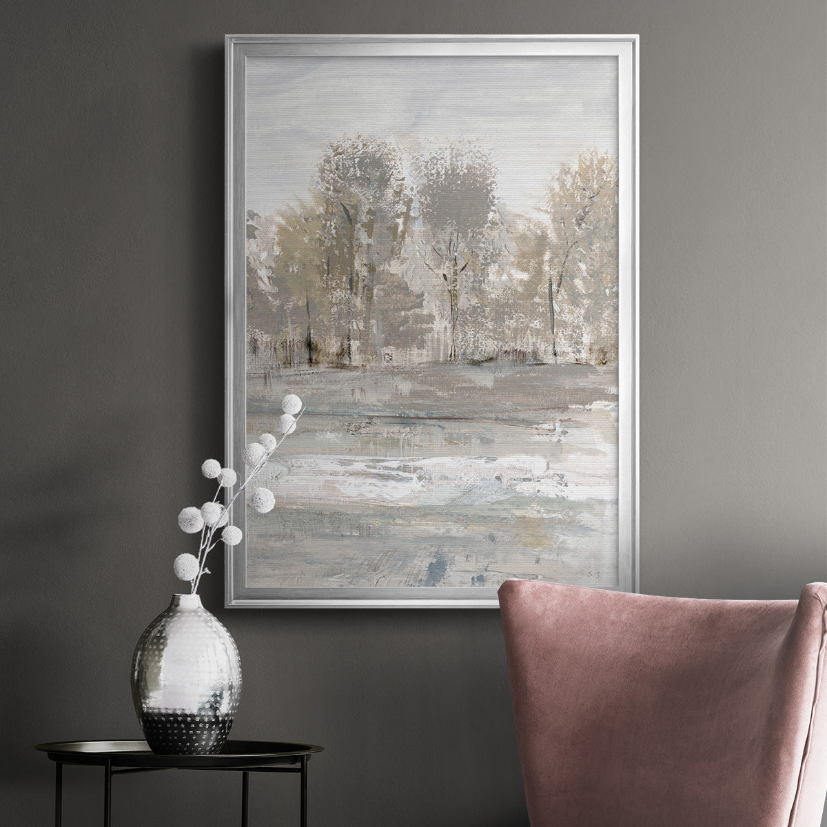 Meadow's Edge I Premium Framed Print - Ready to Hang