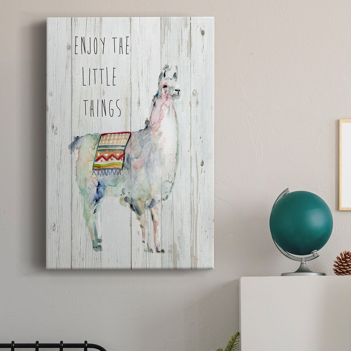 Llama Little Things Premium Gallery Wrapped Canvas - Ready to Hang