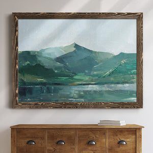 Green Grey Mountains I-Premium Framed Canvas - Ready to Hang