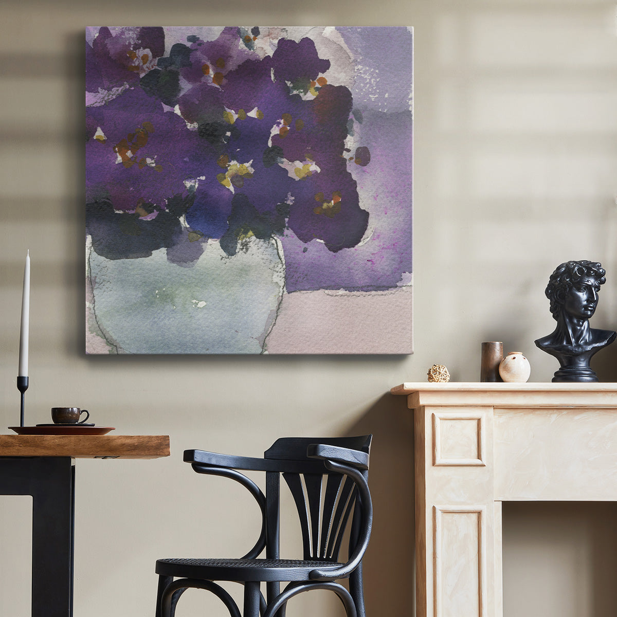 African Violet II-Premium Gallery Wrapped Canvas - Ready to Hang