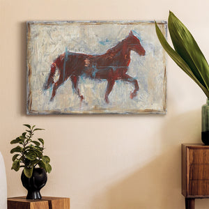 Iron Equine II Premium Gallery Wrapped Canvas - Ready to Hang