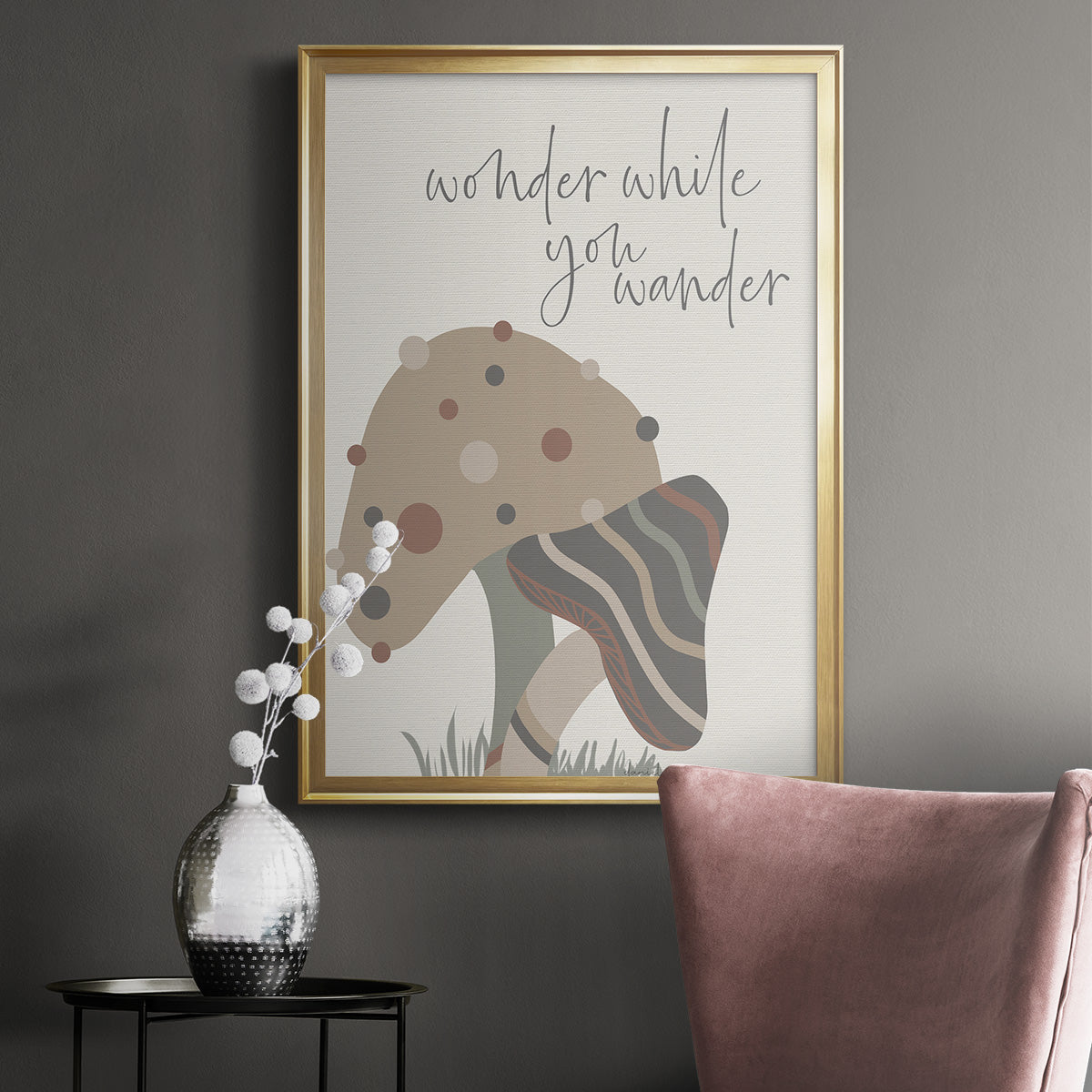Wonder While You Wander Premium Framed Print - Ready to Hang