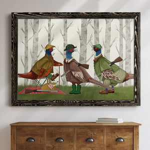 Pheasant Shooting Party Group 1-Premium Framed Canvas - Ready to Hang