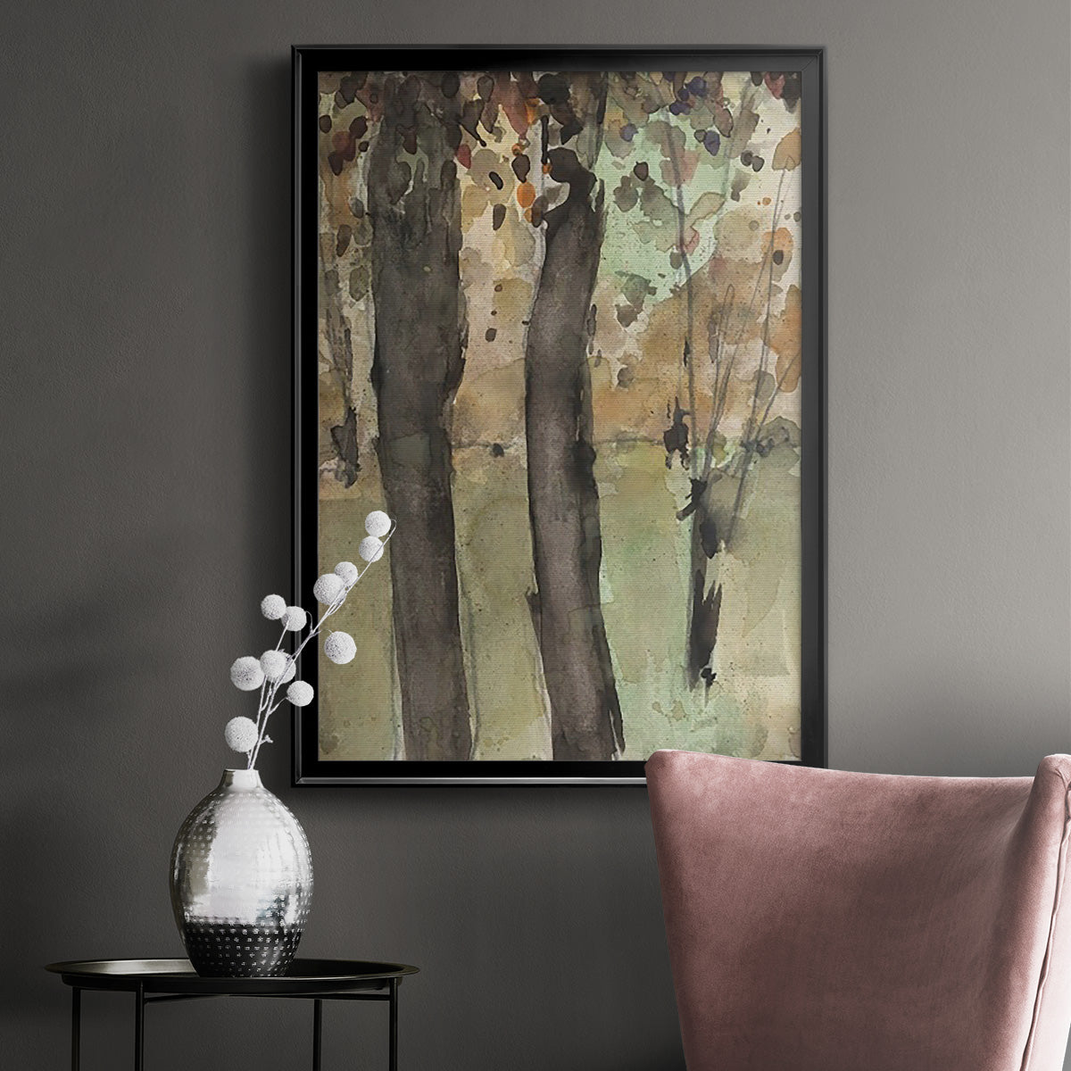 Under the Tree Confetti I Premium Framed Print - Ready to Hang