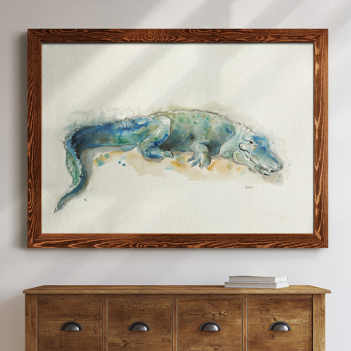 Alligator-Premium Framed Canvas - Ready to Hang