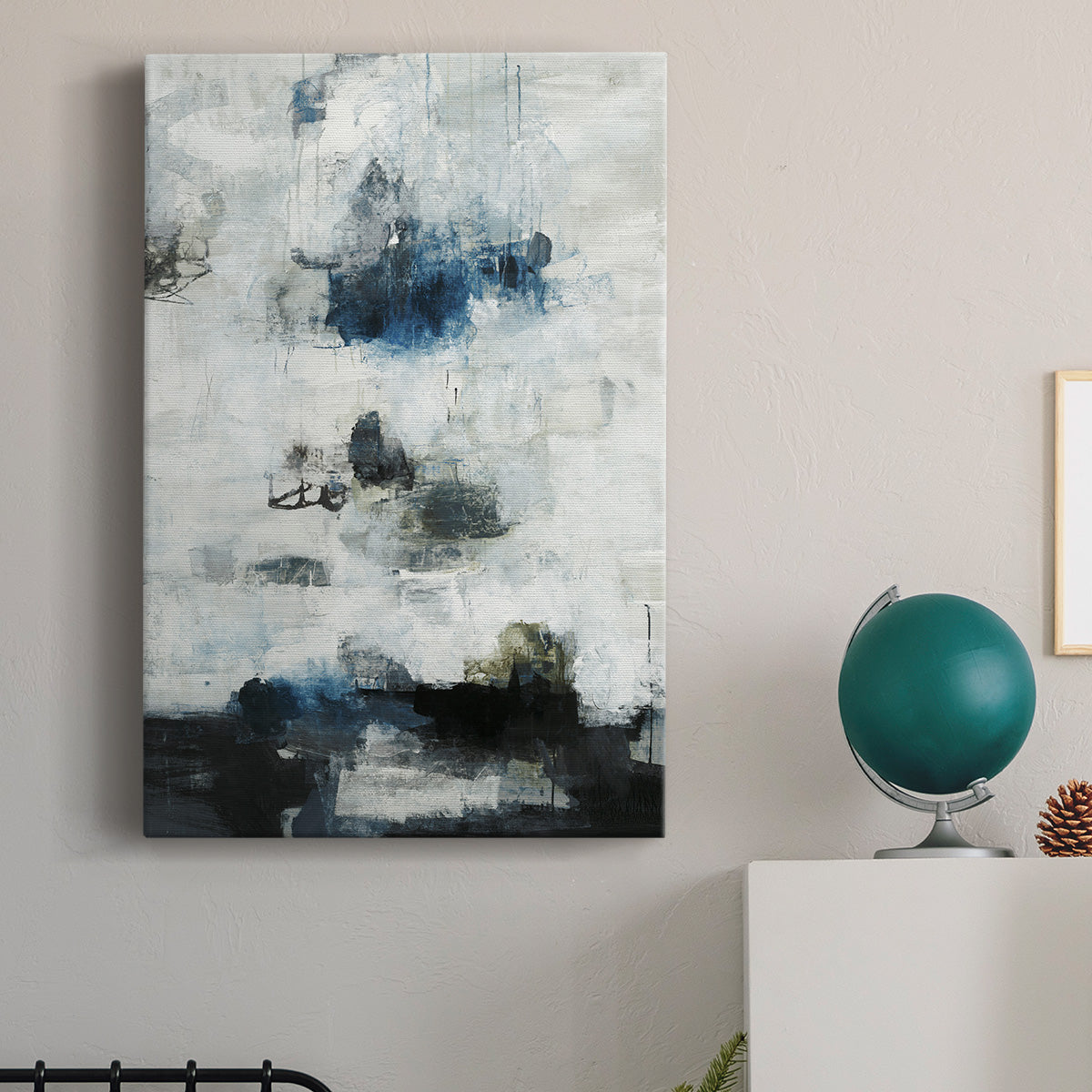 Black & Blue Premium Gallery Wrapped Canvas - Ready to Hang